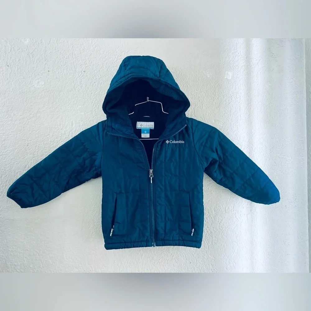 Columbia kids Rugged Ridge II Sherpa-Lined Jacket kids size 4/5 XXS blue